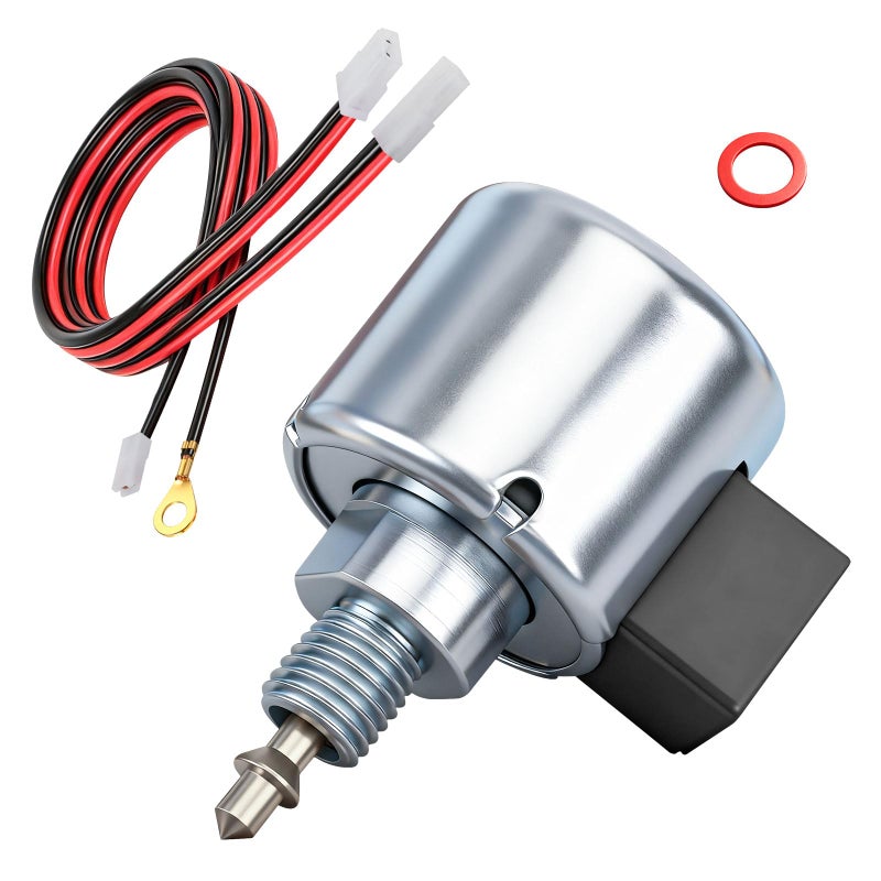 Karbay 846639 Fuel Shut-Off Solenoid for B&S Engine - Compatible with John D-eere Hu sqvarna Craftsman Mower, Included Wiring Harness, Replaces 694393 692734 497672 497157 495733 - Image 1